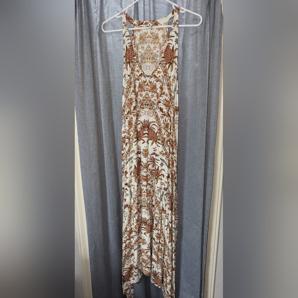 Lucky Brand Pineapple Print Midi Dress Size Medium